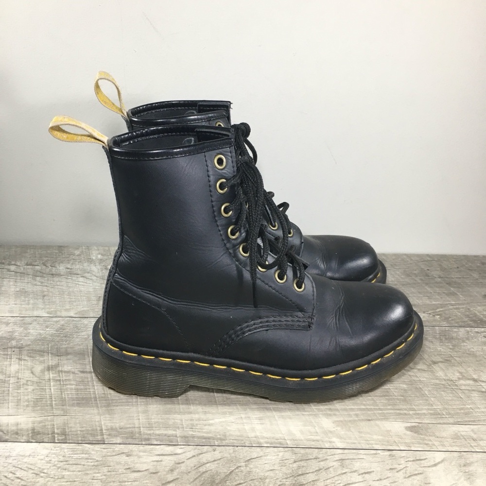Dr Doc Docs Martens 14045 Vegan Felix Womens Combat Lace Up Boots Size UK 5 US 7